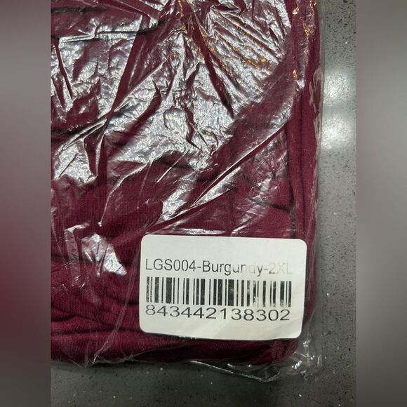 Rags & Couture Elegant Burgundy Long Sleeve Maxi Dress - Picture 3 of 5